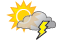 Deels zonnig met onweersbuien